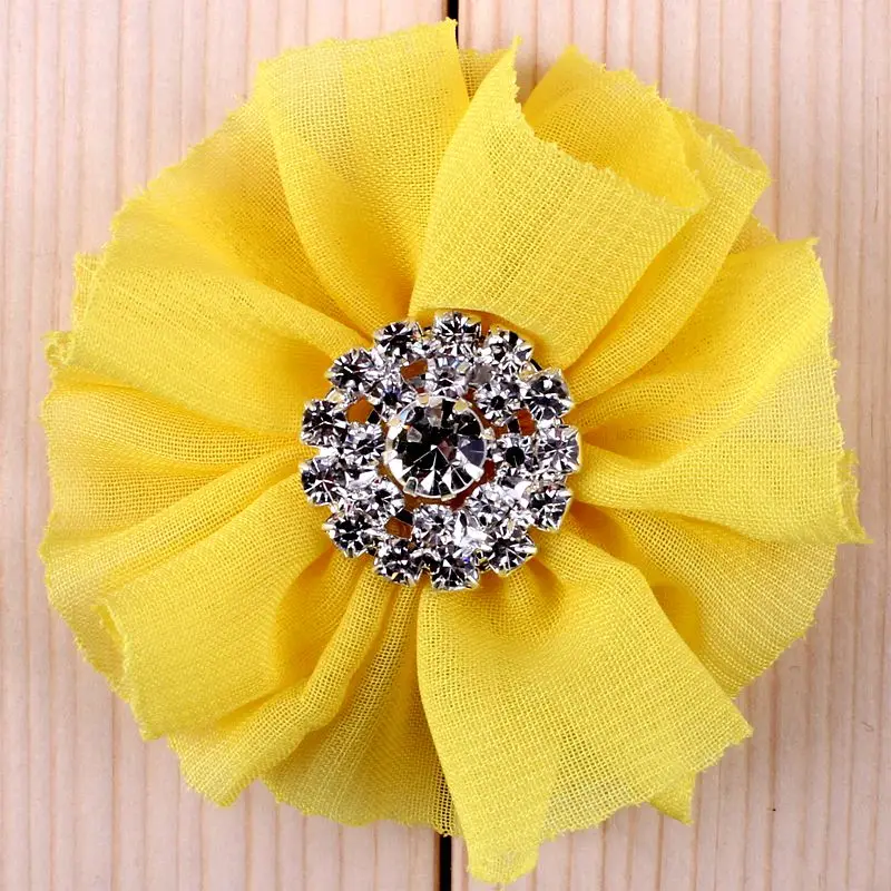 10 Упаковок Цветов Из Ткани Shantung Ручной Работы С Блестками И Акцентами На