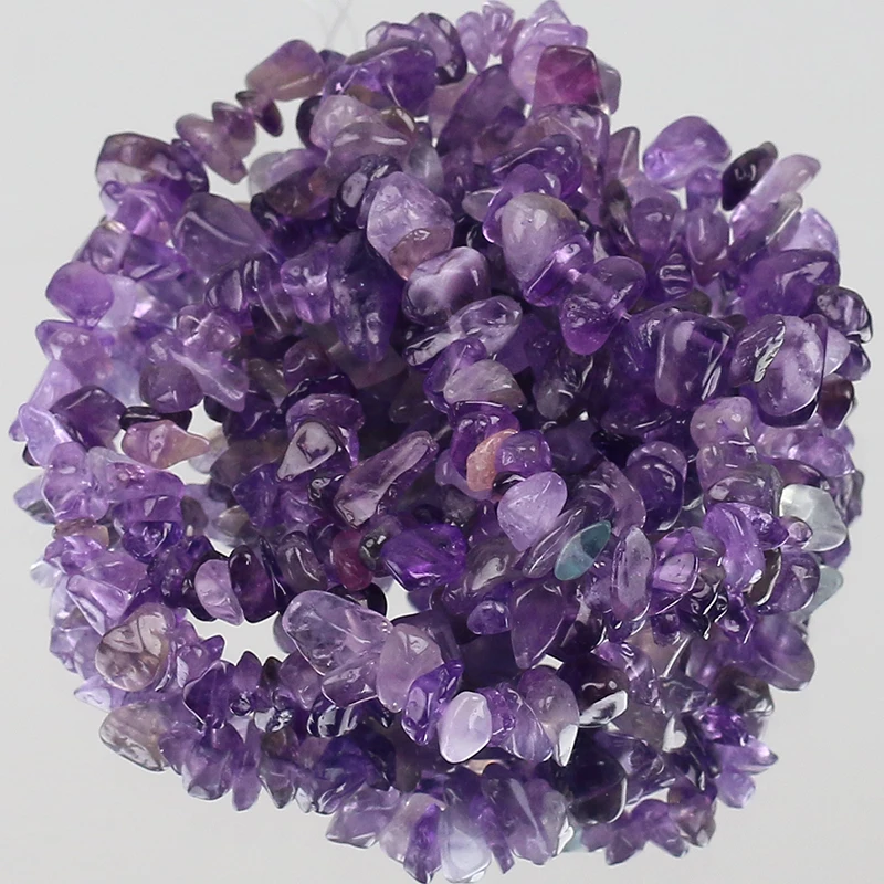 

AAA Natural Irregular Amethysts Freeform Chips Stone 5-8mm Gravel Beads For Jewelry Making DIY Accessories Bracelet Necklace 33”