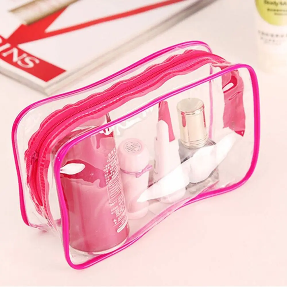 

Travel PVC Cosmetic Bags Women Transparent Clear Zipper Makeup Bags Organizer Cosmetic Cases Box Large Capacity Fashion
