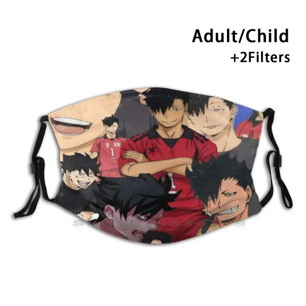 

Haikyu! Tetsuro Kuroo многоразовая маска для рта с фильтром Pm2.5 для детей Haikyuu Haikyu аниме Yu Nishinoya Noya Nishinoya японский