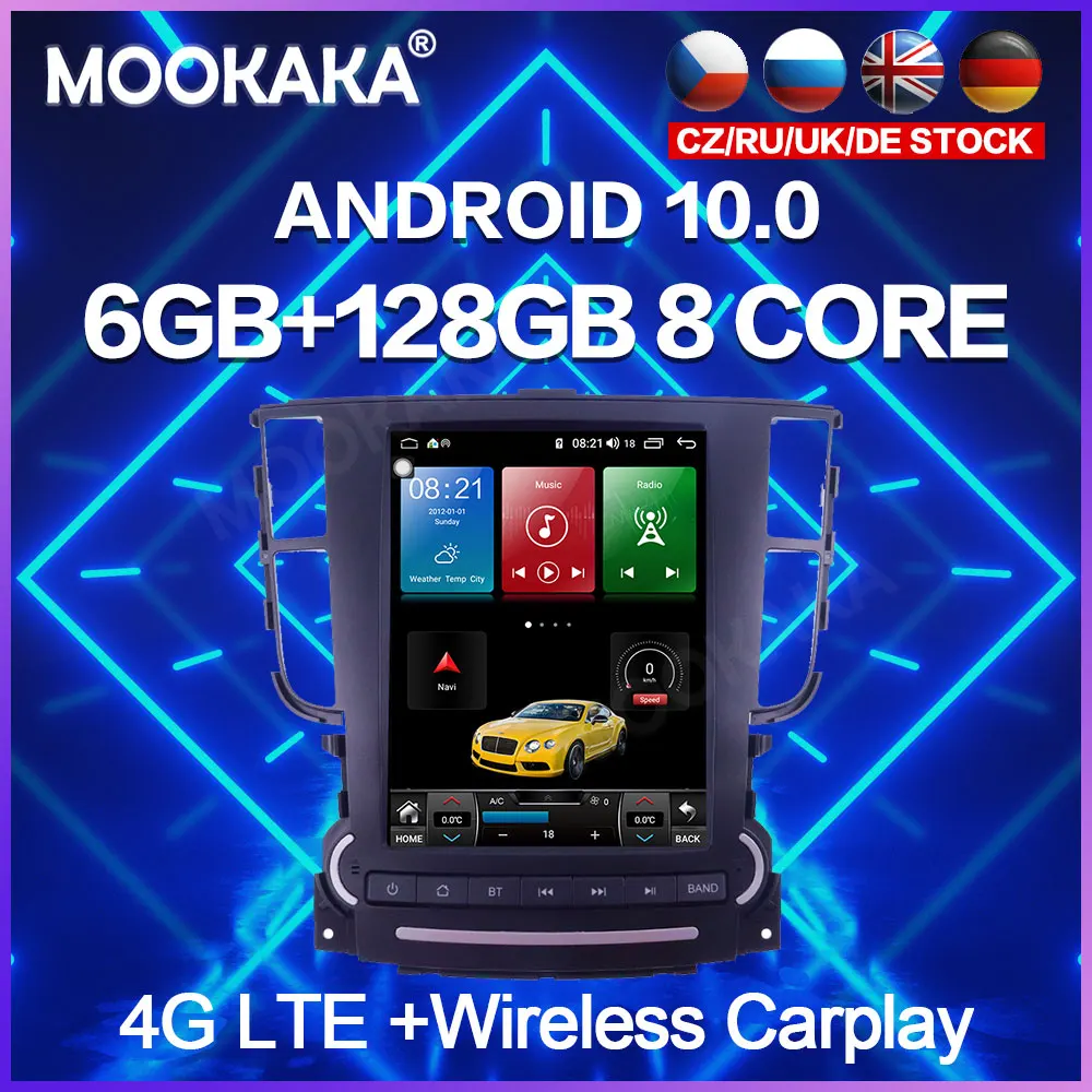 Автомобильный мультимедийный плеер для Acura TL экран Tesla Android 10 0 6 ГБ + 128 GPS-навигация