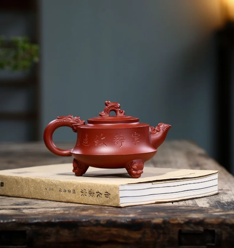 

Tripod China Yi Xing Kettle Ceramic Teapot For Tea Puer Oolong Travel Tea Set