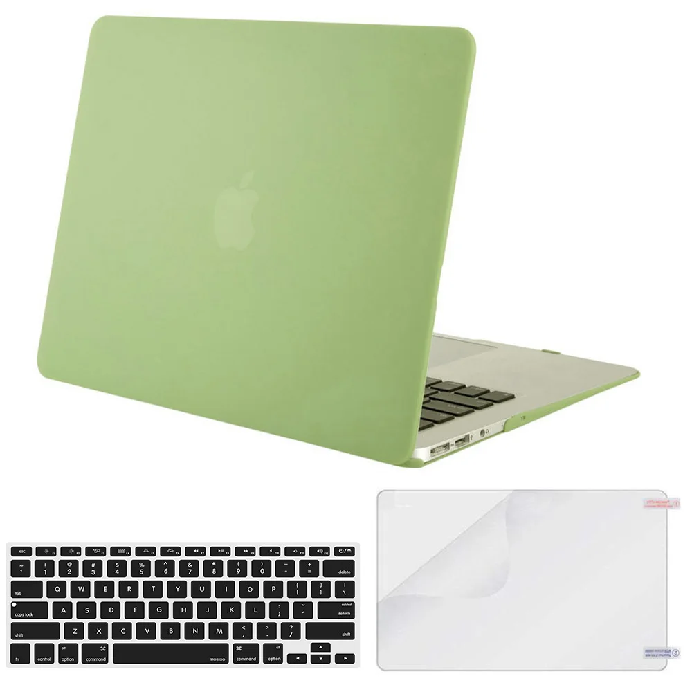 Chartreuse MOSISO ноутбука в виде ракушки чехол для Macbook Pro 13 A1706 A2159 A1708 A1502 Матовый Прозрачный чехол для телефона чехол Mac Air 13 дюймов A1932 A1466 - Цвет: Chartreuse