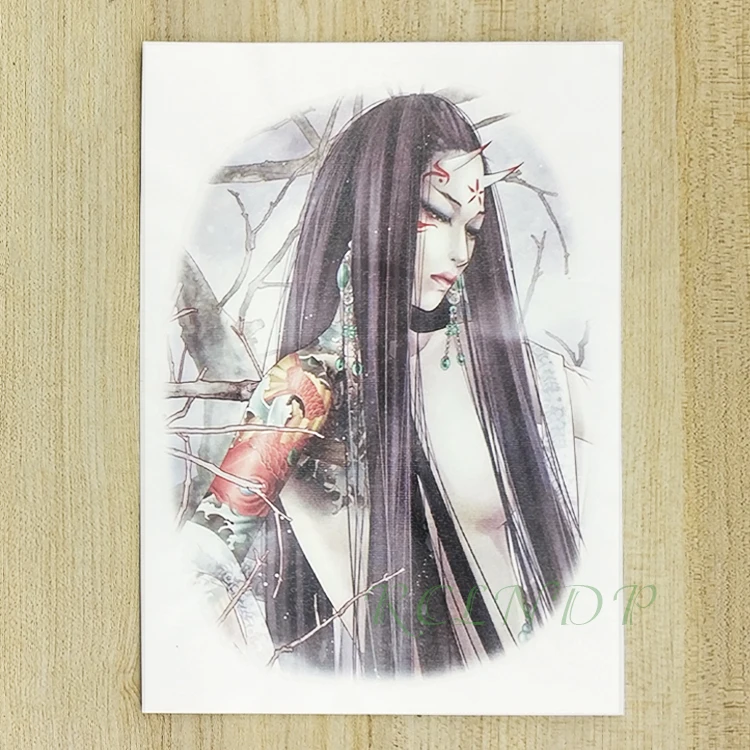 Водонепроницаемые Временные татуировки богиня стикер красота и чудовище