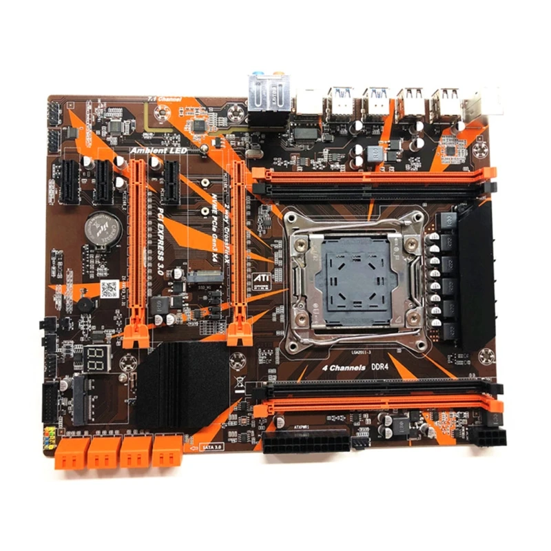 Günstig X99 LGA2011-V3 Professionelle 4 Kanal DDR4 Desktop-Computer Motherboard Modul 11UB
