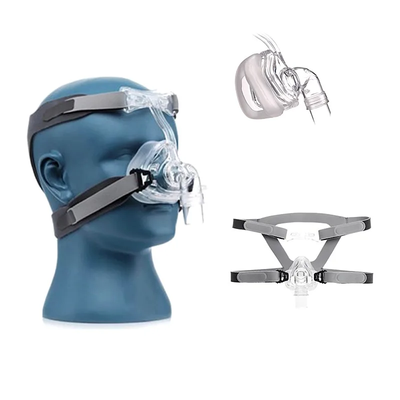 NM1/NM2 Full Face Mask CPAP Auto BiPAP With Free Headgear White S M L for Sleep Apnea OSAHS OSAS Snoring People | Красота и здоровье