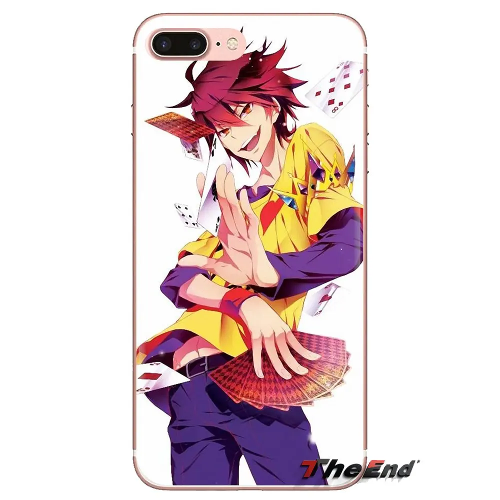 Мультфильм нет игры жизни Sora прозрачный мягкий чехол для Xiao mi 4 5 5s 6 A1 A2 5X6X8 9 Lite SE Pro