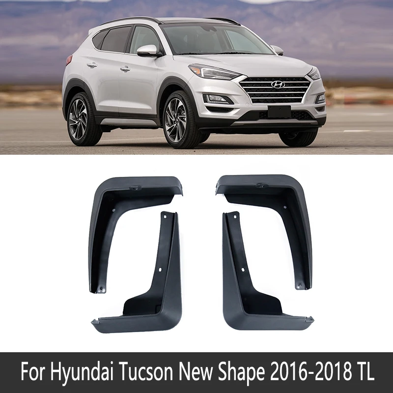 2016-2019 TL Автомобильный брызговик для hyundai Tucson JM лм TL 2005~ ix35 Fender брызговик закрылки аксессуары для брызговиков 2006 2007 2008 - Название цвета: 2016-2019 TL