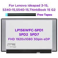 15 6 laptop lcd screen lp156wfc spd1 spd2 spd7 for lenovo ideapad 3 15 s340 15 s540 15 thinkbook 15 g2 thinkpad t590 30pin edp
