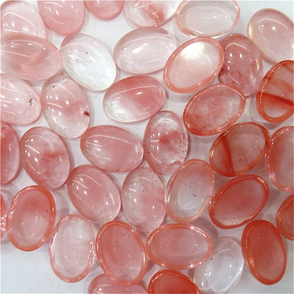 

100 шт. 14x10x5 мм оптом красно-вишневый кварц Овальный Cab кабошон "сделай сам" для изготовления ювелирных изделий, аксессуары M52