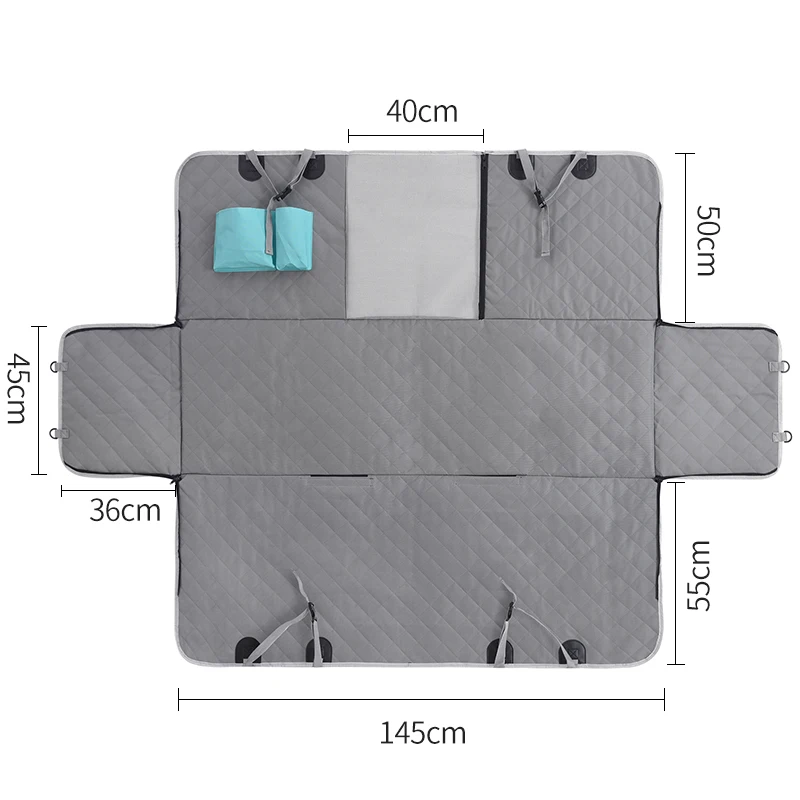 

1pcs Dog Car Seat Cover Cotton Waterproof Comfortable Pet Carrier Car Travel Mattress Foldable for Traveling Back Seat Cover