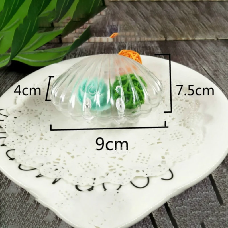 

10Pcs Exquisite Shell Multi-Color Candy Box Ring Earrings Jewelry Storager Decto