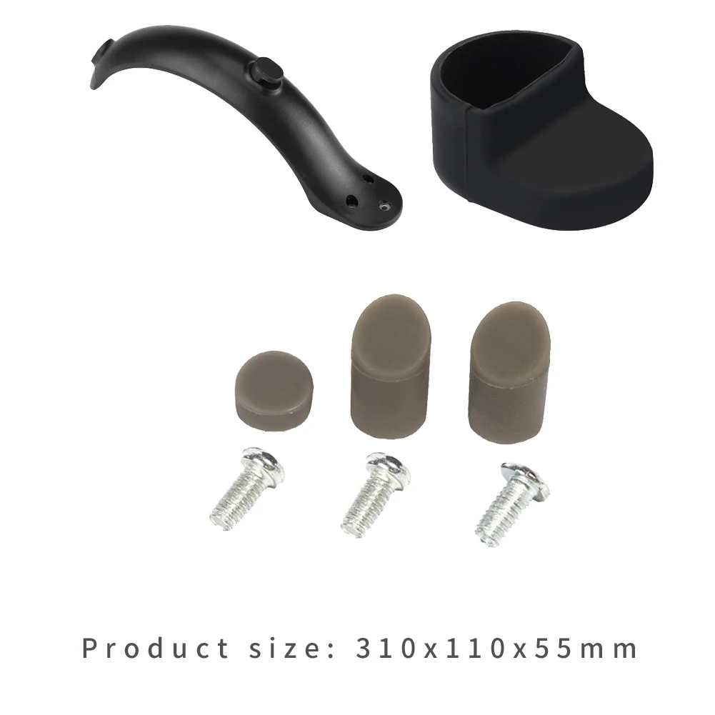 

M365 Electric Scooter Back Mudguard Rear Unique Design Strong Practicability Tire Splash Fender Guard Set Hook 310x110x55mm