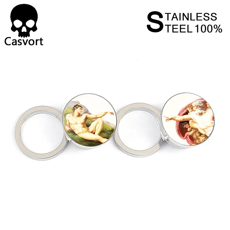 Casvort 2 шт. эпоксидная туннель Для Пирсинга Ушей расширитель кольца растяжки