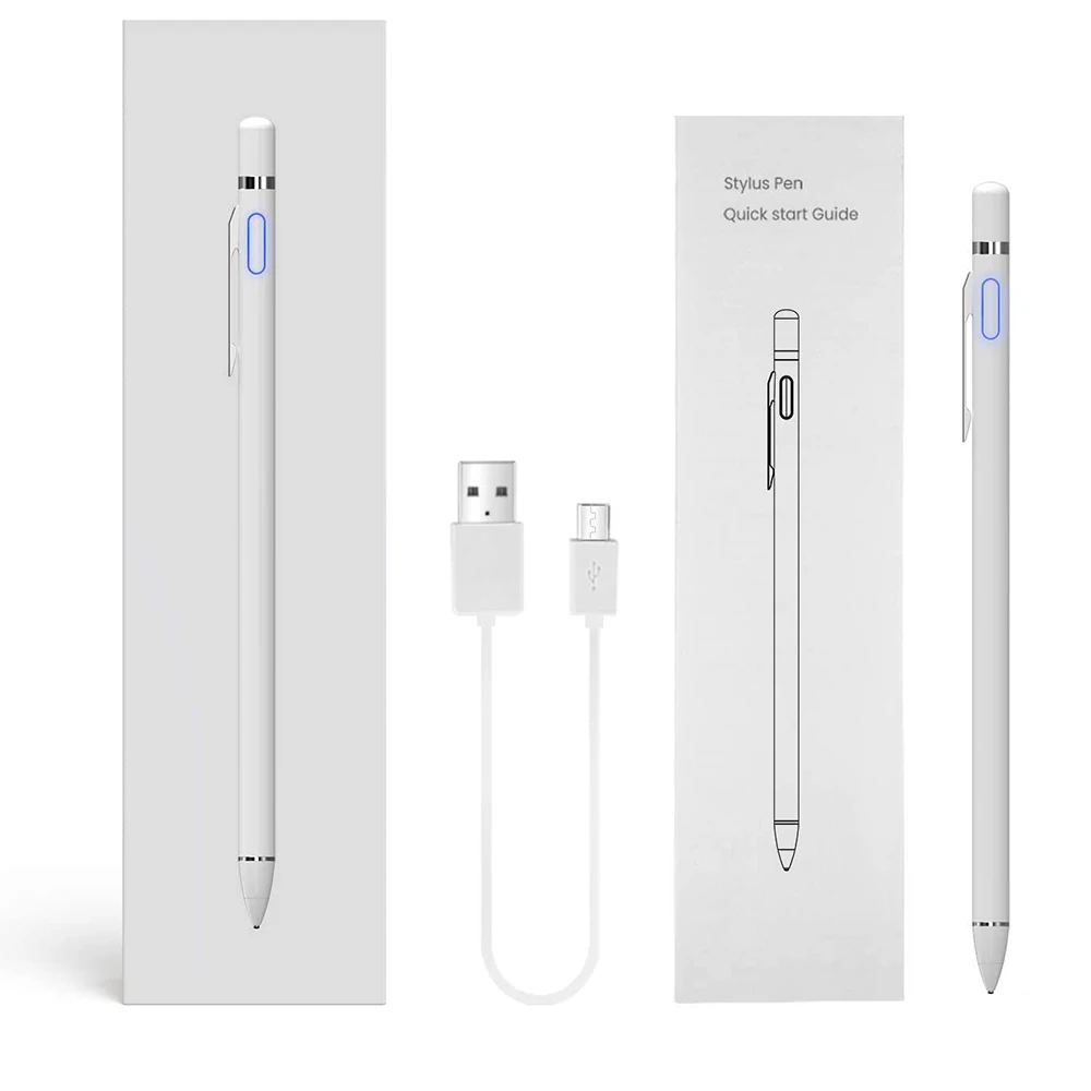 active stylus pen capacitive touch screen pencil for samsung xiaomi huawei ipad tablet phones ios android pencil for drawing free global shipping