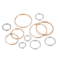 20 50pcslot 8 40mm brass closed ring earring wires hoops pendant connectors rings for diy jewelry making supplies accessories