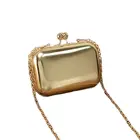 Новинка, Золотая вечерняя сумка-клатч, женские сумки для свадебной вечеринки, Сумки из искусственной кожи, свадебные клатчи с металлической цепочкой, маленькие сумки MN1398
