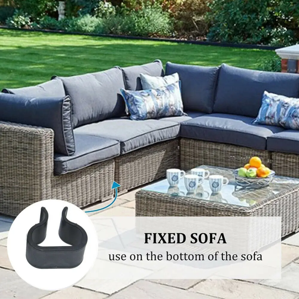 

10 cs Outdoor Home Patio Wicker Furniture Alignment Sofa Rattan Chair Sofa Fasteners Clip Sectional Connector Decoration Crafts