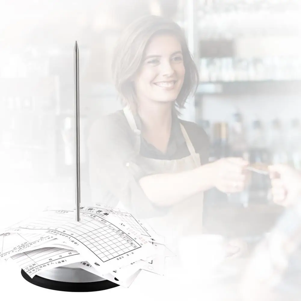 2 шт. из нержавеющей стали чековый держатель с круглым основанием для ресторана