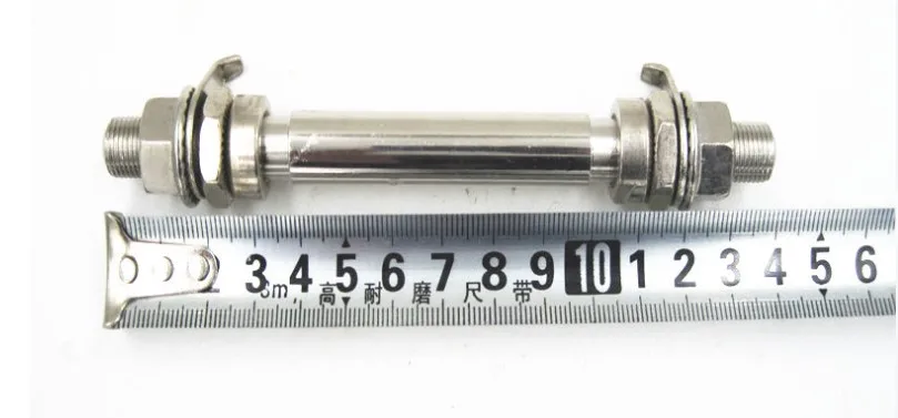 14cm/18cm Mountain Bike Bearing Solid Shaft Bicycle Front Rear Bearings Bikes Wheel Hub Axle Lever Metal Parts | Спорт и развлечения