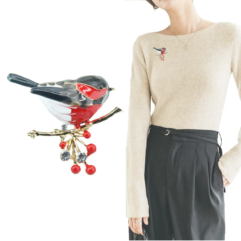 

2021 Multicolor Bird Pins Quality Enamel Animal Crossing New Horizon New Items Brooches Jewelry cardigan Design accessories Gift