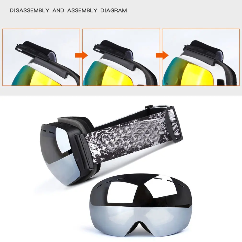 

New Ski Goggles Men Women Double Layers Anti-fog Big Ski Mask UV400 Glasses Protection Skiing Winter Snow Snowboard Goggles