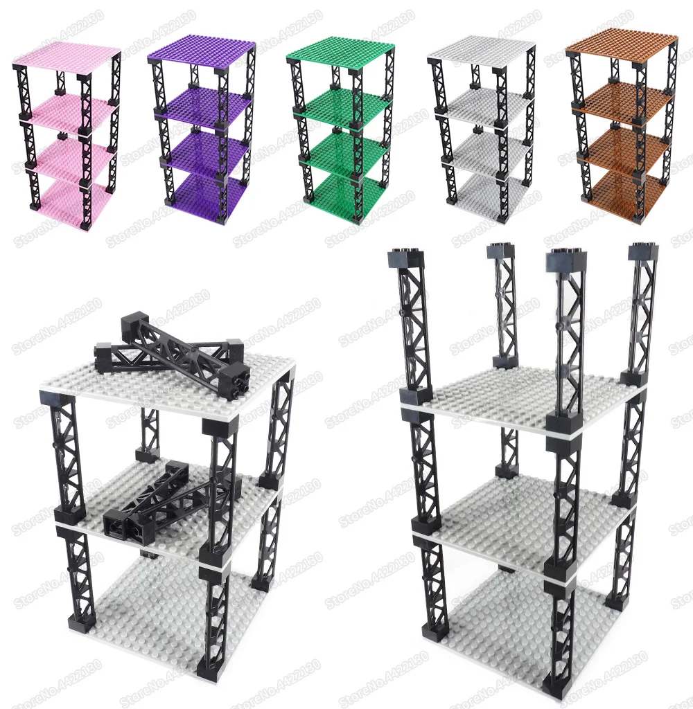 Демонстрационная полка нижняя тарелка точечные строительные блоки в сборе Moc