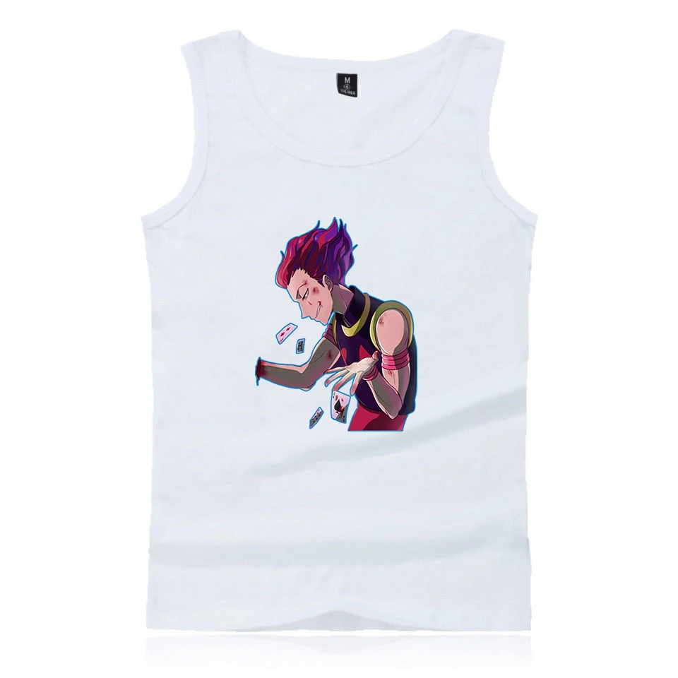 Hisoka HUNTER майка новый жилет топ для мужчин Летний без рукавов модная новинка