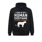 Это мой костюм Человека, футболка, львица, семья животных, мужские толстовки с длинным рукавом, напечатанные на свитшоте, дешевая китайская одежда