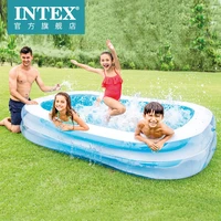 pvc inflatable swimming pool kids water pond play fun children round bathtub portable kids outdoors sport play toys for summer