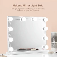 410 bulbs 3 colors diy dressing table vanity light bedroom stick on led bulbs bathroom makeup mirror light strip