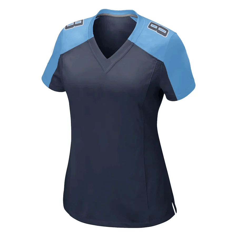 

New 2021 Women's Fans Rugby Jerseys Taylor Lewan Ryan Tannehill Isaiah Wilson Fans American Football Tennessee Jersey T-Shirts