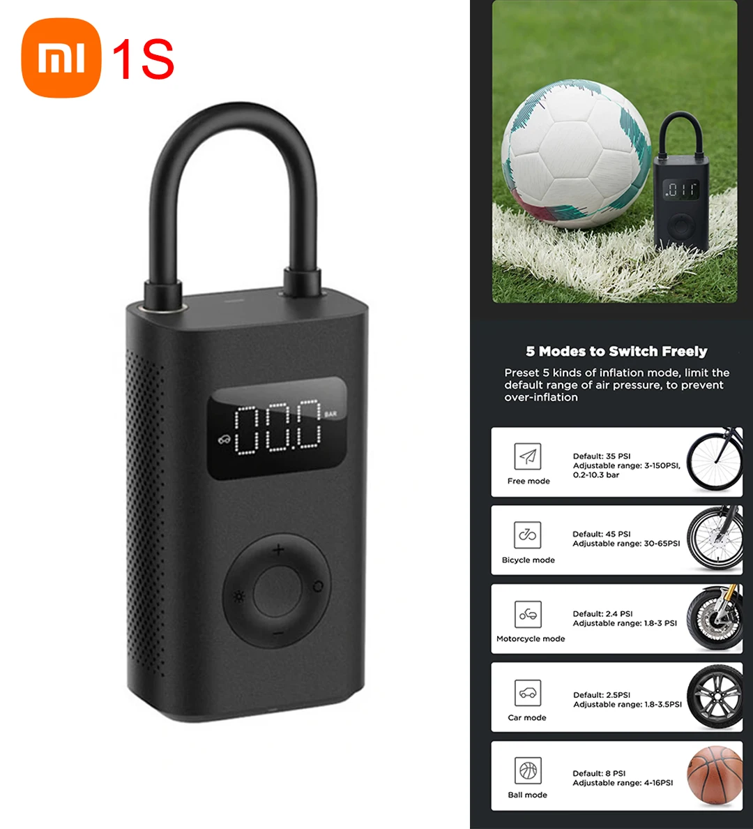 Orignal Xiaomi Mijia Портативный Умный Цифровой датчик давления в шинах электрический