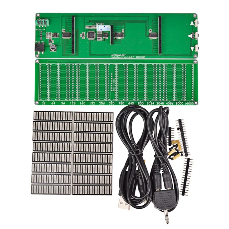 16 уровень светодиодный музыкальный аудио спектр индикаторный усилитель доска