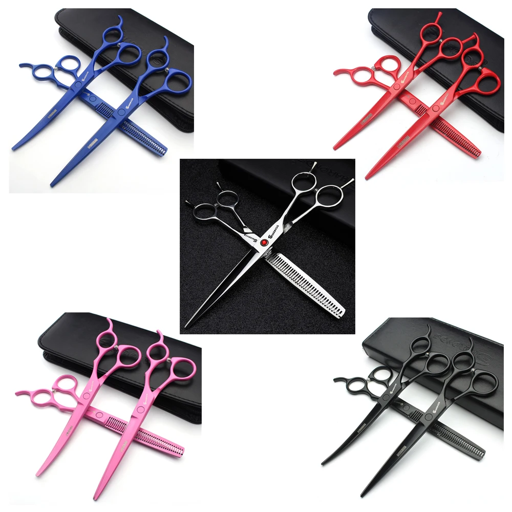 Профессиональные ножницы для груминга собак 7 дюймов стрижки и кошек