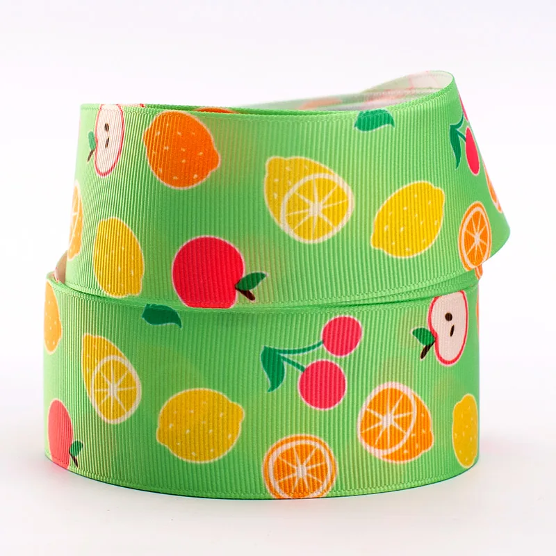 Лента в рубчик с рисунком летняя серия 10 ярдов | Дом и сад