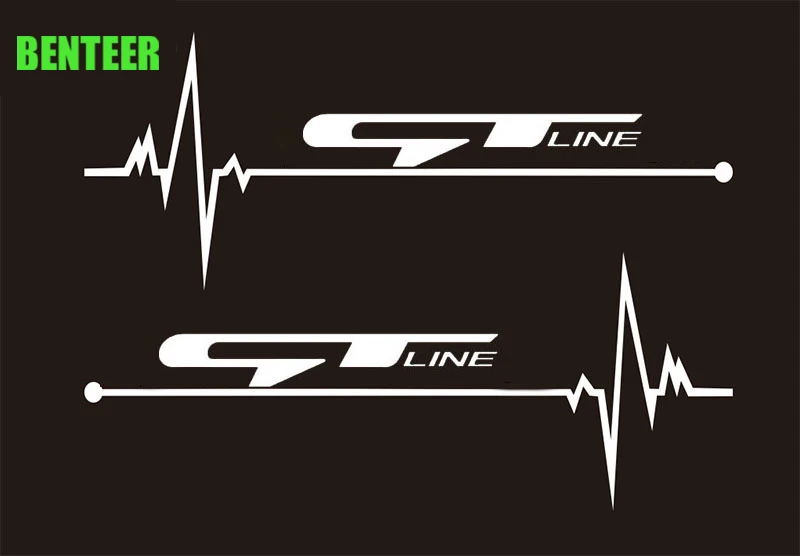 

2pcs GT GTLINE Car Rearview Mirror Sticker For Kia Rio Ceed Stinger Venga SportageR Serento Stonic Forte Venga Morning Picanto