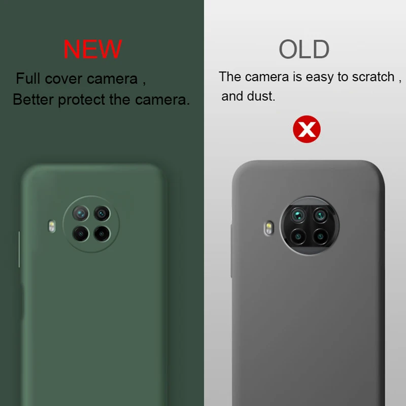 New Liquid Silicone Phone Case For Xiaomi Mi 10T Lite 10T Pro 10 T Original Camera Protective Soft Back Cover Cases