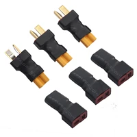 3pcs no wires t plug deans style to xt30 xt 30 male female adapter wireless connector for rc fpv drone car lipo nimh charger