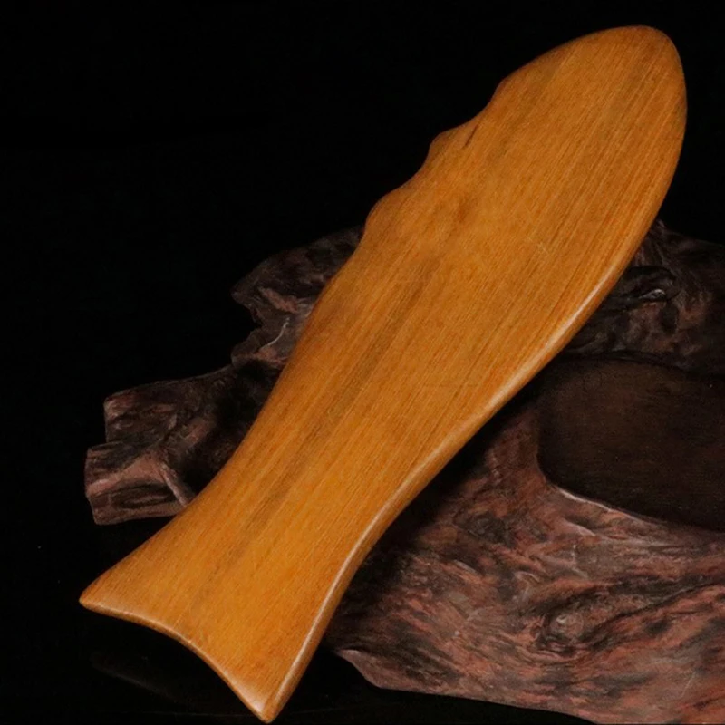 Good Healthy Wooden Fish Shape Body Massage Tools Health Care Relaxation Foot Roller Massager Hand Wood Tool | Красота и здоровье