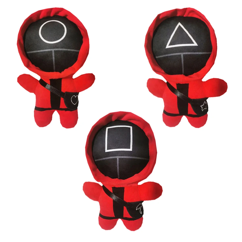 

Squid Game 20cm Plush Toy Kawaii Peluche Anime Figure Plush Filling Dolls Korean Games Cartoon Character Toys Children's Gifts
