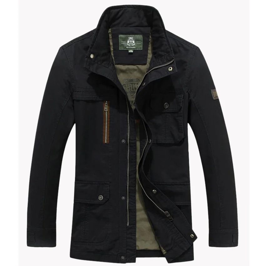 

Plus Size 5XL Brand Military Jacket Men Outwear Windbreaker Army Mens Jackets and Coats Cotton Multi-pockets Jaqueta masculina
