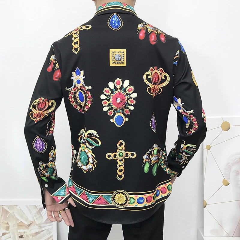 Благородная Корона свадебное платье рубашки королевские с бриллиантами мужская