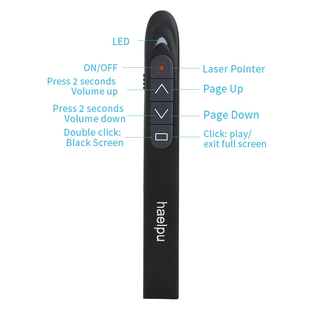 Портативная беспроводная презентационная указка 2 4 GHertz USB Беспроводная красная