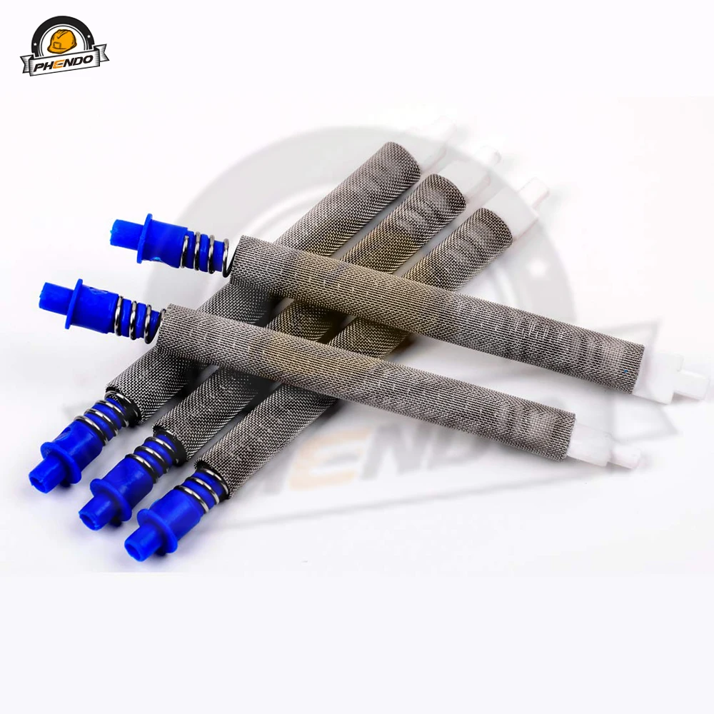 Фильтр для распылителя PHENDO 5 шт./10 шт. 30/60/100/150 Mesh для замены в распылителях краски без воздуха GRC Contractor ll.