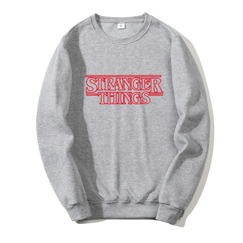 Толстовка Мужская/женская с надписью очень странные дела Свитшот в стиле