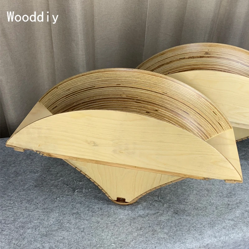 Wooddiy 2 дюймов деревянный рожок Березовая фанера одна пара rh 03 шозо Киносита 11bc