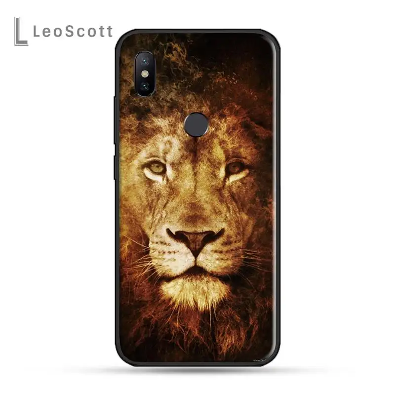 

Lion Alpha Male animal Phone Case For Xiaomi Redmi 7 8 9t a3 9se k20 mi8 max3 lite 9 note 9s 10 pro