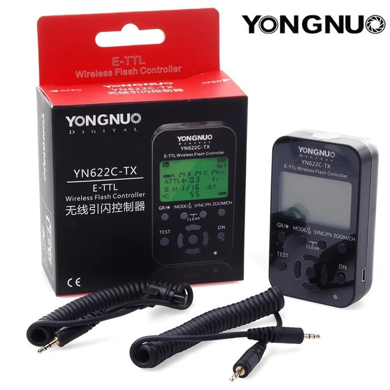 Yongnuo YN 622C TX LCD беспроводной контроллер вспышки e TTL 1/8000s Flash Trigger Transmitter Для камер Canon
