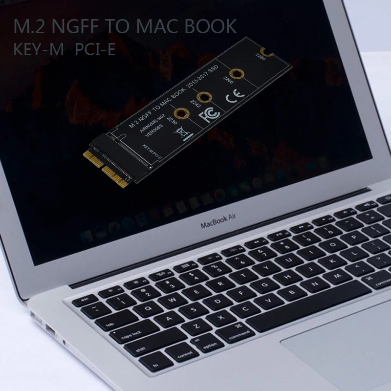 M ключ M.2 NGFF PCIe AHCI SSD адаптер карты для MACBOOK Air 2013 2014 2015 2017 A1465 A1466 Pro A1398 A1502 A1419 2230-2280 M2 |